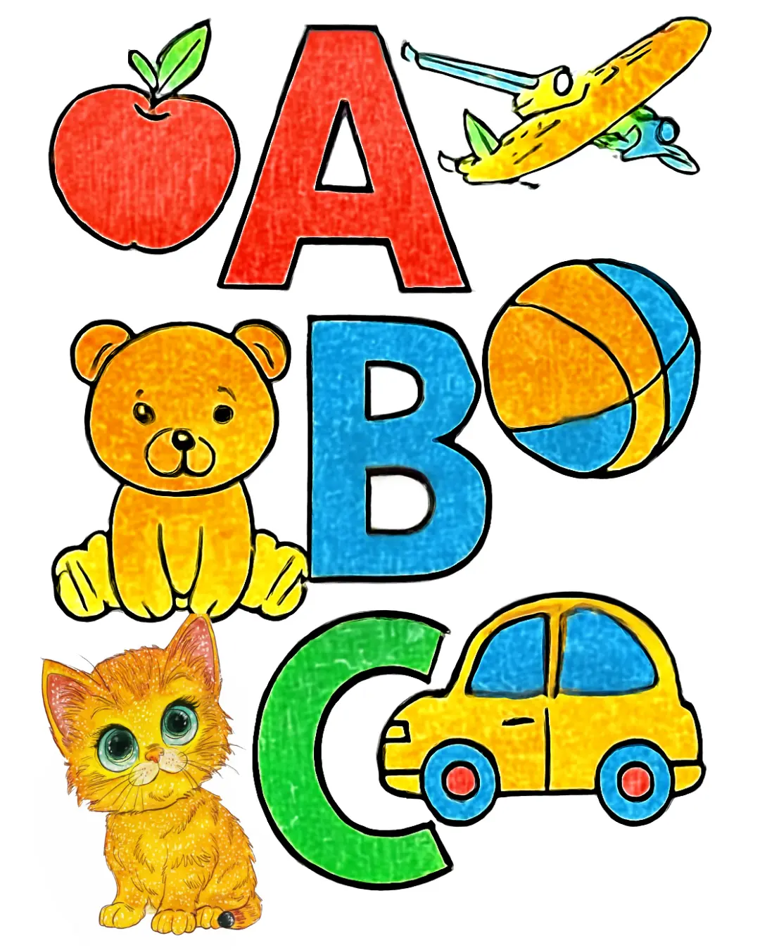 Free Printable Alphabet coloring pages for kids