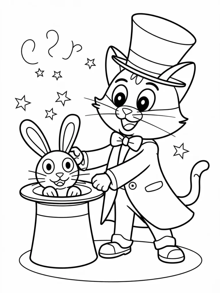 line art bold lines of a cat as a magici jhDpbpJNQ0KlU fYWi0aaQ 4Ft1EFEsSBGWuSCvPgrBmA