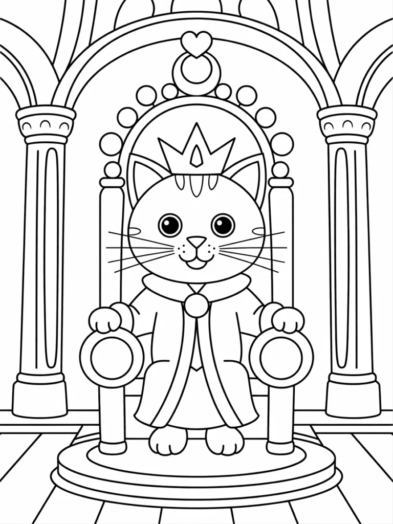 line art bold lines of a cat wearing a c pSbVQLe6Tti5D nLWHSSJg NU7Jp myTiWgH7RG PTspw