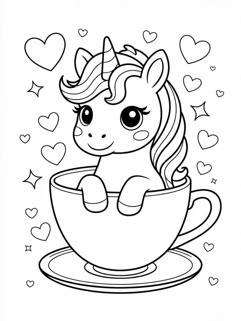 line art of a cute baby unicorn sitting fGa4B2uJQsKSerjlFfTaIA nSFgqCPQP 0kwjxYNUo8g