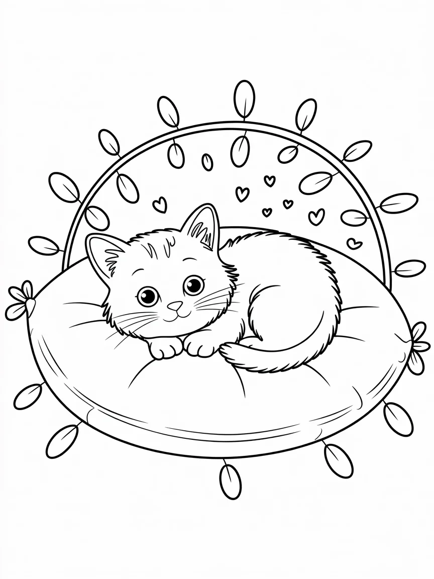 line art of a tiny cat curled up on a co MJtmCUQlRKmrZhXe9KH0TA yOdcLpiSuKUU70plGzmsA