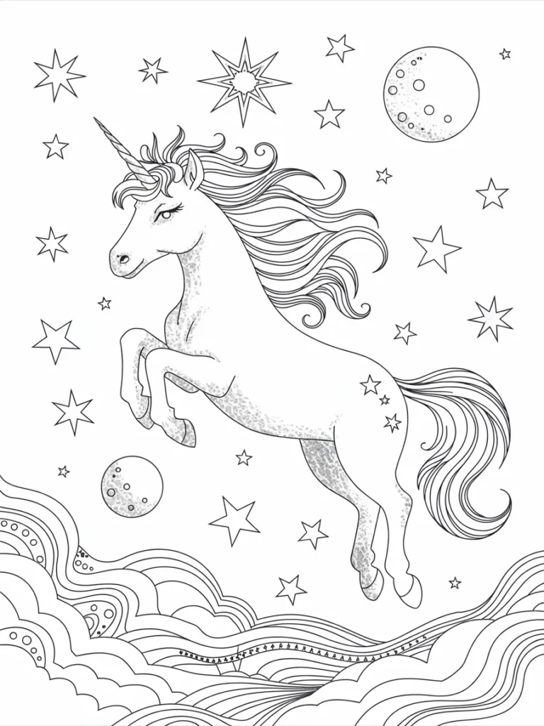 lineart of a celestial unicorn leaping t quSGlW5OSay59MZJtv3rtA L bhtUAHTGeeNY0Hwi7IYA