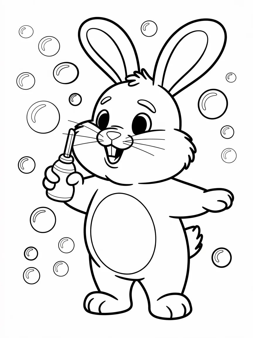 lineart of a chubby bunny blowing soap b zxTYYvgORjem k7ZjXbIEg iXAQ16DLTEyIbll7vKXGjg
