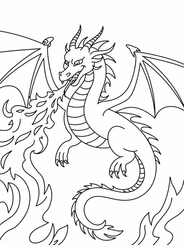 lineart of a dragon blowing fire adult s CSbccwIXRA2n5ckKGcNJqw KH3F6xxaTL G 6DYfIz Ag