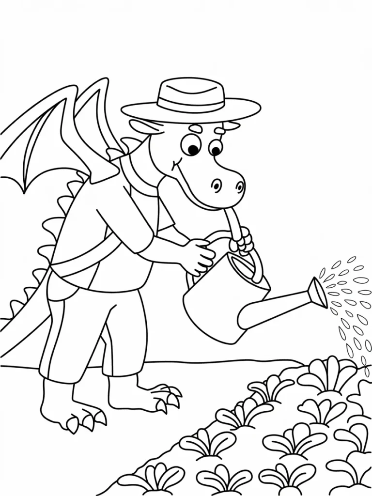 lineart of a farmer dragon watering a ga kAp36jgcRCSZ2y173Y2Ylw AZFvgEpySte9YMr8PMopkQ