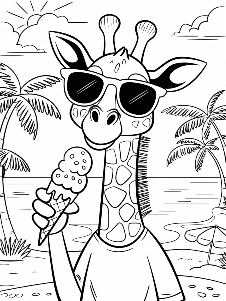lineart of a giraffe wearing sunglasses W5SPzb1CRricdFs6Nids0w KelMw8PDT0ewr EkR661QA