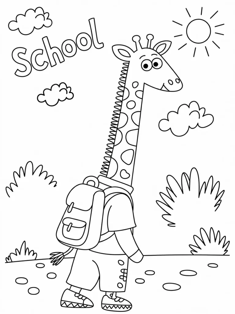 lineart of a giraffe with a backpack goi MvJWWq3yQ8mV9Ba5QogmJQ pud4bLz1Sn2rTfw4qwnzaA