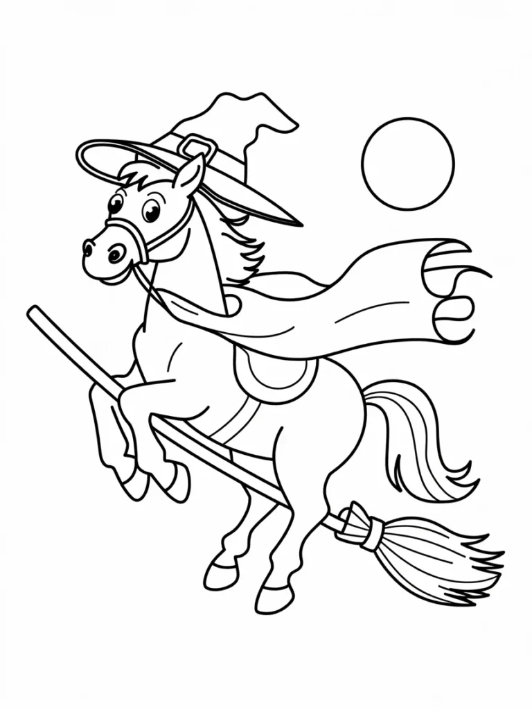 lineart of a horse wearing a witch hat r dPgHhFW QQSxhk7 0QCzwg pjboi4R4T7yCk Zd6mqXDA