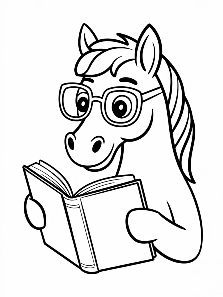 lineart of a horse wearing glasses and r zzaEg4awQKStvRzkVuGIIg mC44enl3QpKIe6w53ZFyOg