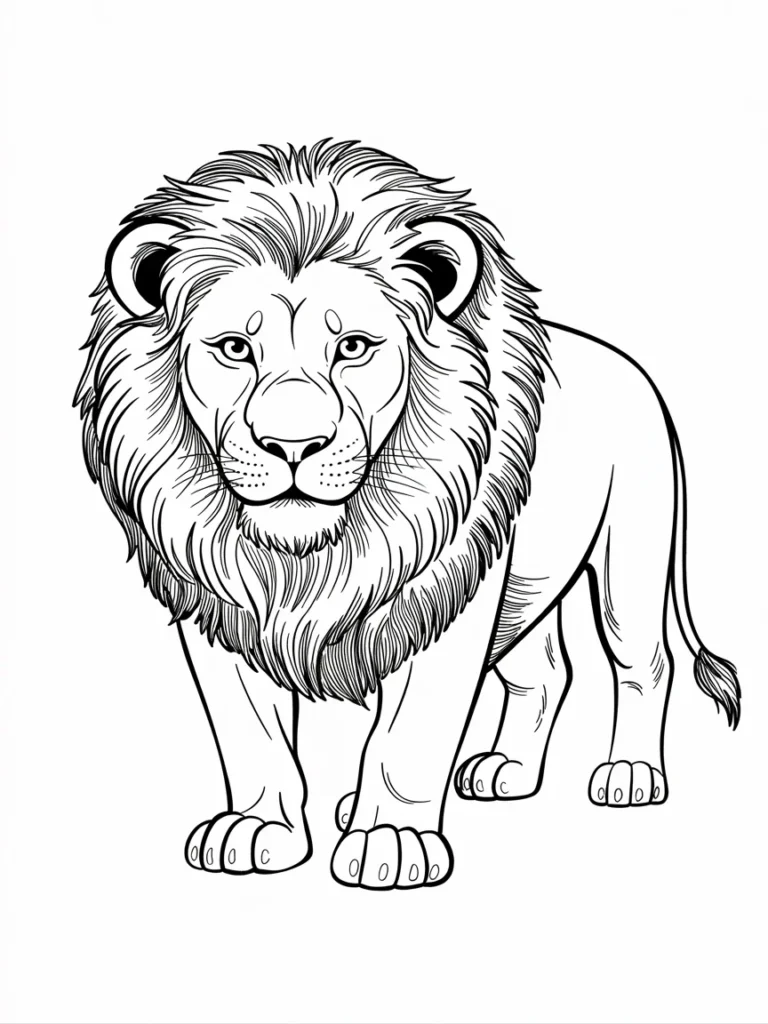 lineart of a real life fearless lion chi 8 I FsWjSiisyjaH4FXLpg b73wnQbUTOOayagIc5JUJQ