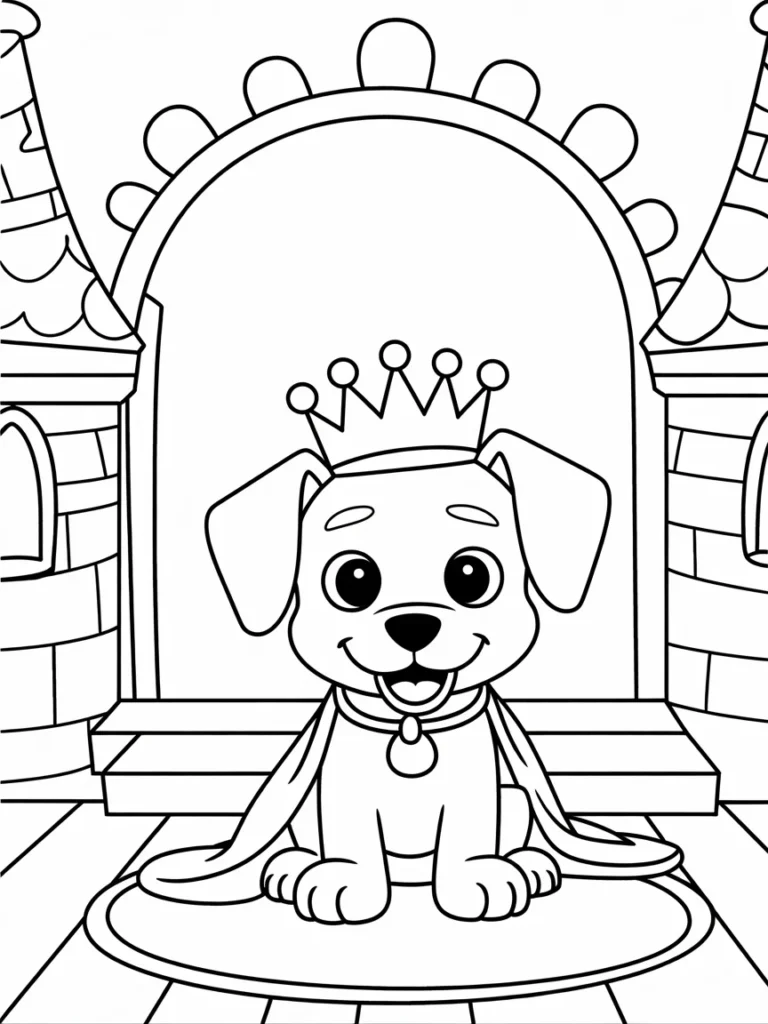 lineart of a royal puppy wearing a crown qyd8K ciSkO86dZDheeFZg S5K1Bf2CR8 uIpD0C1rq g
