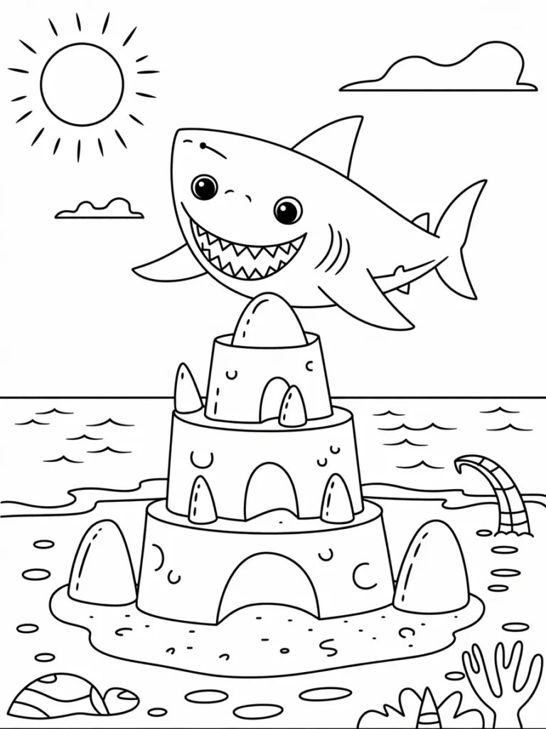 lineart of a shark building a giant sand mS PbDWSTCe1ILh6aYHeDw FCGkRa NQdyO AqDP9oPTA