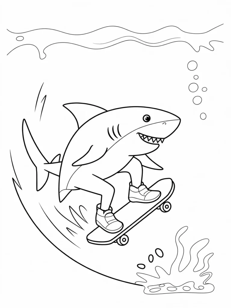 lineart of a shark doing underwater skat 4B6I0V0NReao5y9wUYDwSg 0zU4ozOySI6UWSPsIxdz1g