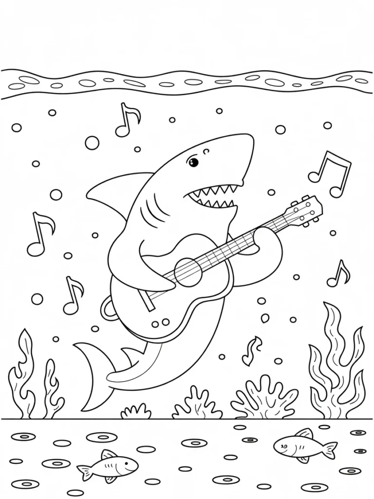 lineart of a shark playing a guitar and d x6 ZQkQVOubU4uIhJ5mw utv4iH8AR7ejXJdgha 7EQ