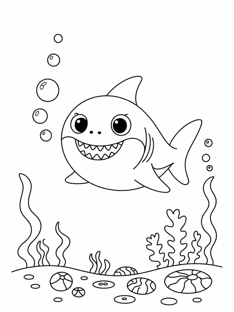 lineart of a smiling baby shark blowing 34js 2t1QW he8RcLyrBDg oRIDPGJLStaQ8xlNVQqUBg