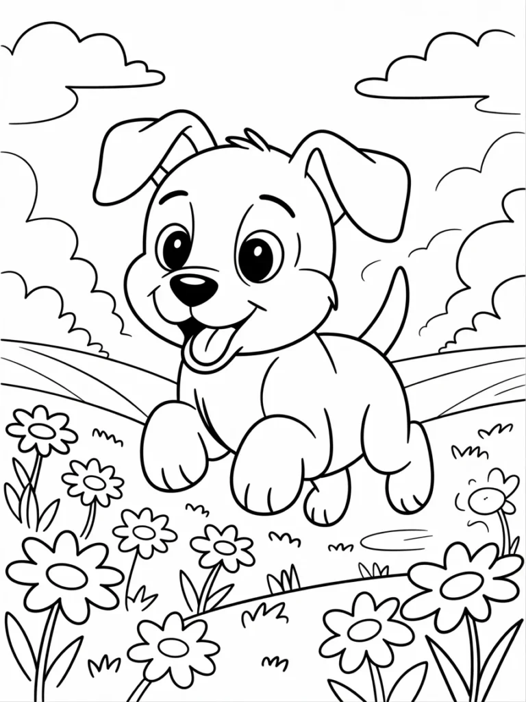 lineart of a spring puppy jumping in flo rwpj xiUSNWFmetb3H70Mw O1UtdtvlRSWgTqVqpUUVOQ
