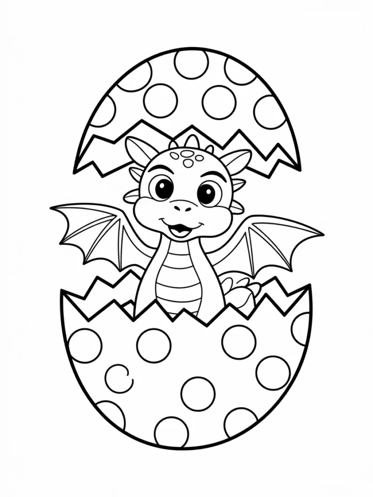lineart of a tiny dragon hatching from a pztbkmDPSGqruq8VRZ1Wlw e8qIDeRtStSmDPkr46l0ng