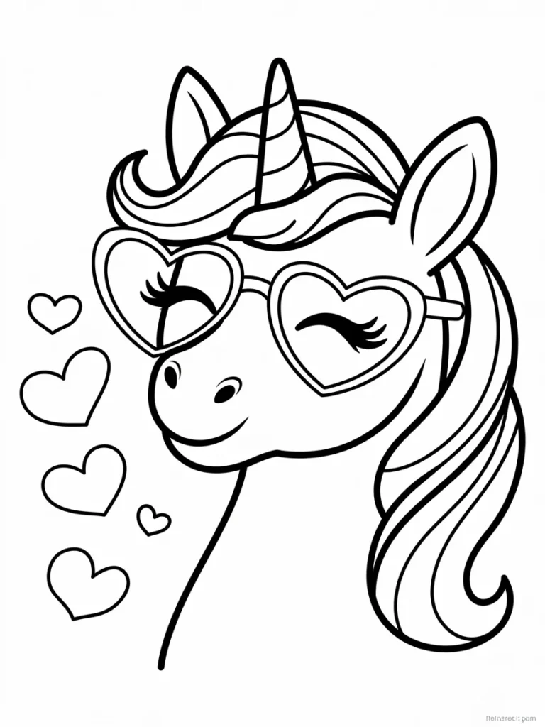 lineart of a unicorn wearing heart shape 9Vgd2Q43TKuHvCzPbuPZdg G5dZm7WSgqRCLiXziClDw