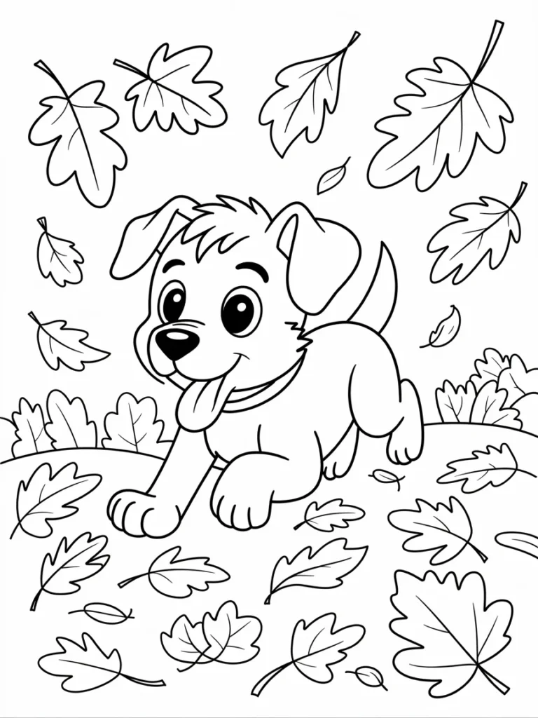 lineart of an autumn puppy running throu xjNxdgfLS S6HgtD5nN2 g 2IoCTf9RS7a41mn7 Oaqag