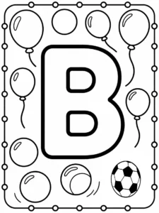 Letter B coloring Page