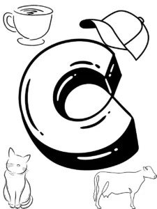 Letter C coloring Page