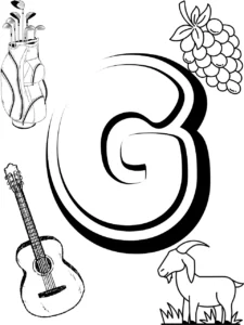Letter G coloring Page