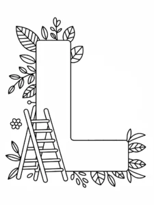 Letter L coloring Page