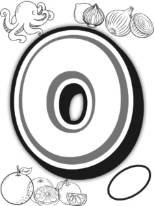 Letter O coloring Page
