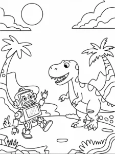 printable dinosaur coloring pages​