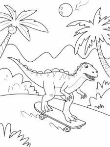 Dinosaur Coloring Page