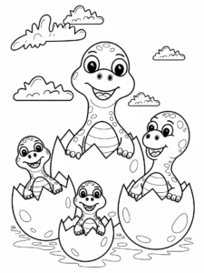 dinosaur coloring pages printable​